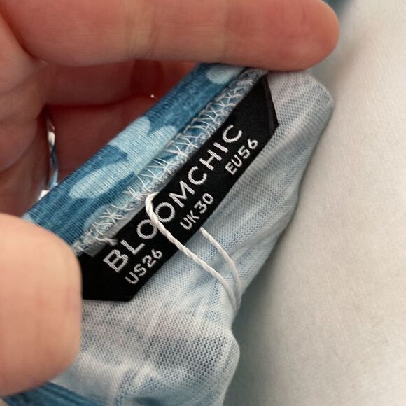 BloomChic Tropical Print Top Sz 26 - Picture 5 of 5